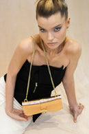 Sac Bandoulière Ivy - Rose Mettalique