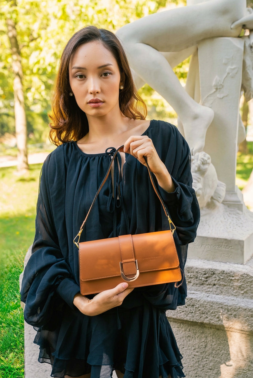 Bolso de Hombro Hazel - Camel