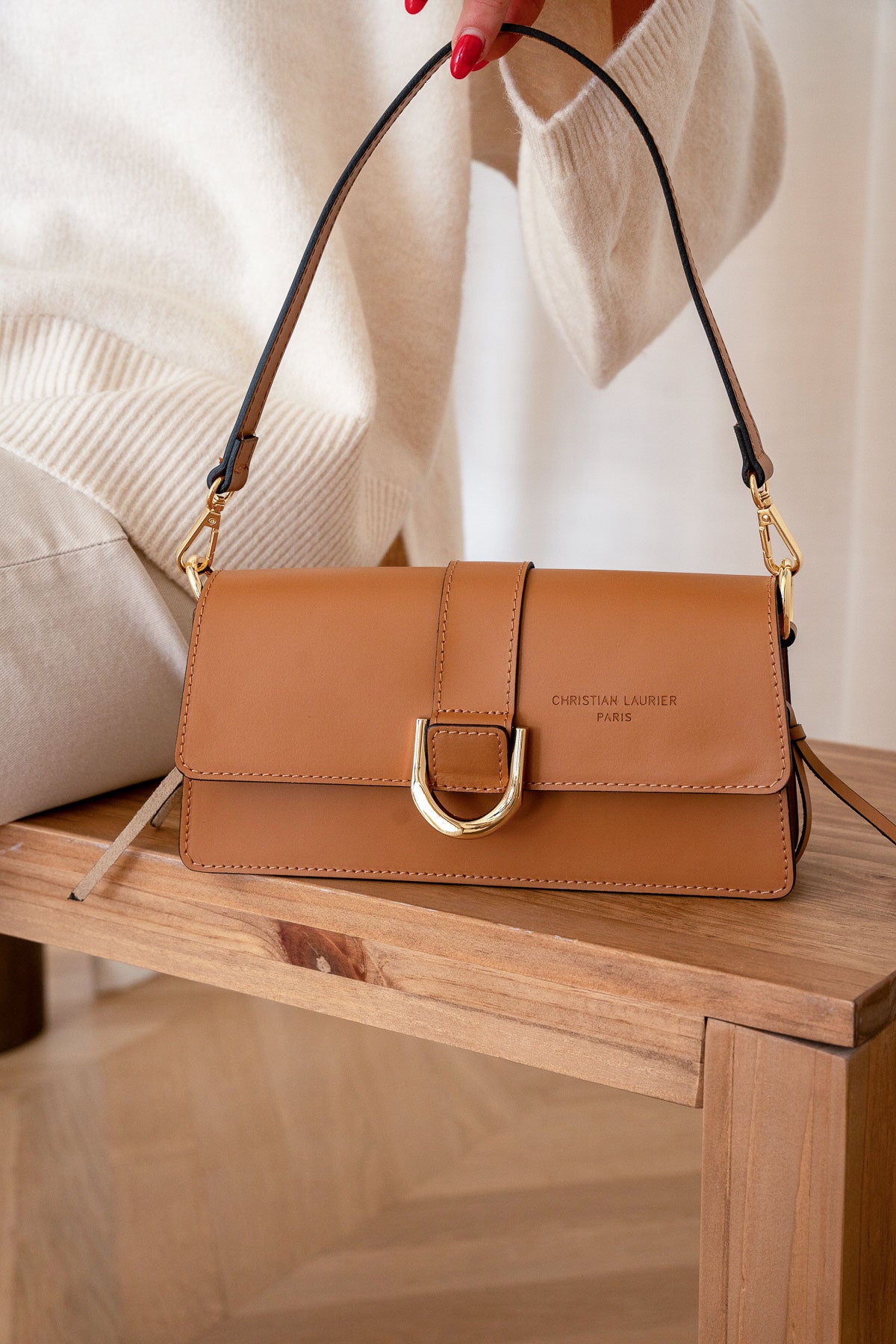 Bolso de Hombro Hazel - Camel