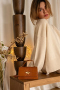 Bolso de Mano Lily Croco - Camel