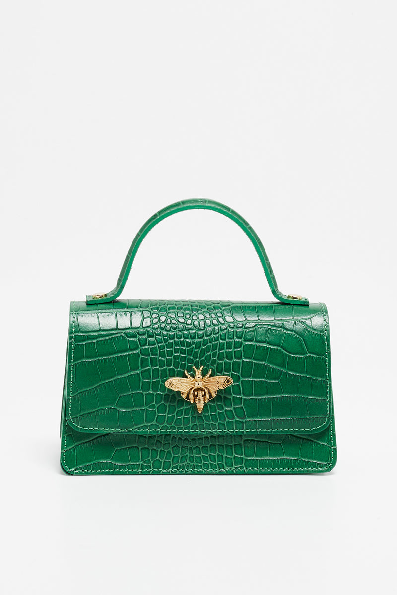 Sac À Main Lily Croco - Vert