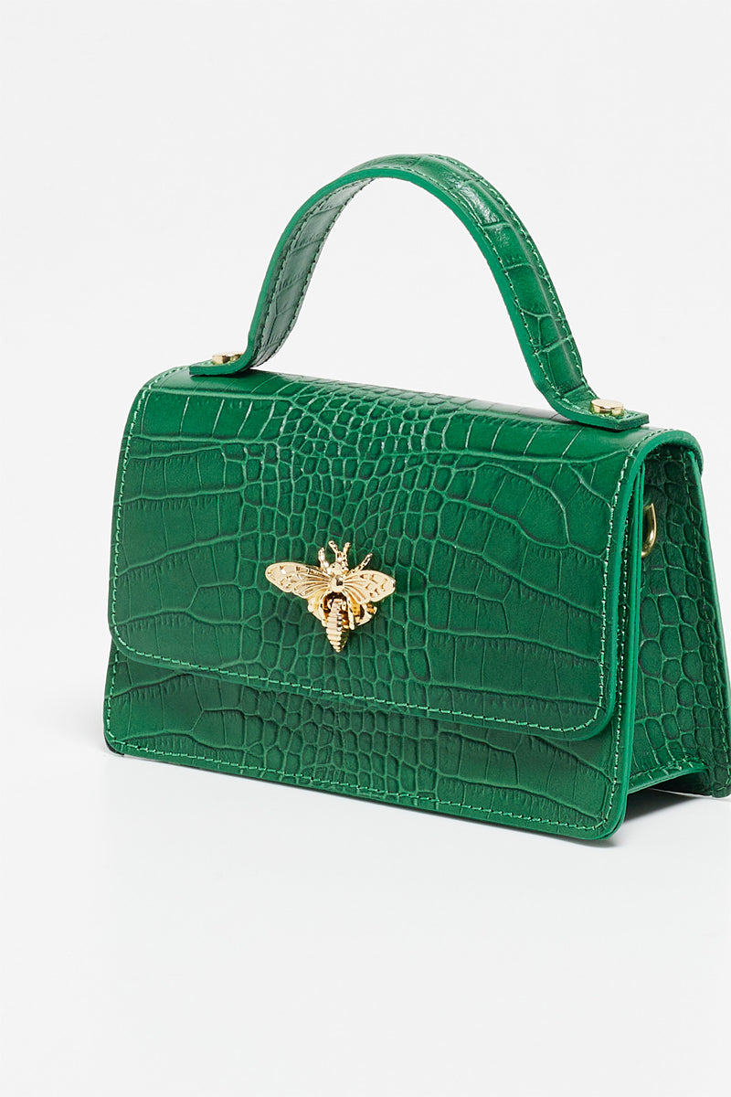 Sac À Main Lily Croco - Vert