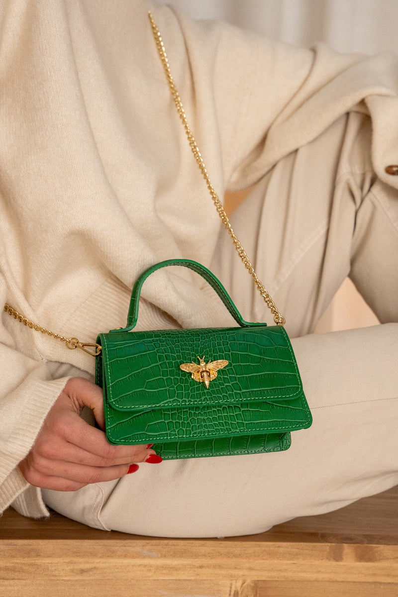 Sac À Main Lily Croco - Vert