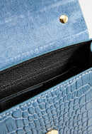 Bolso de mano Lily Croco - Azul