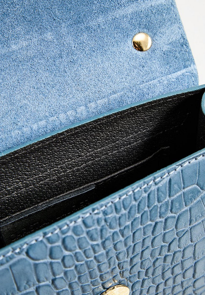 Bolso de mano Lily Croco - Azul