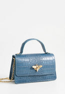Bolso de mano Lily Croco - Azul