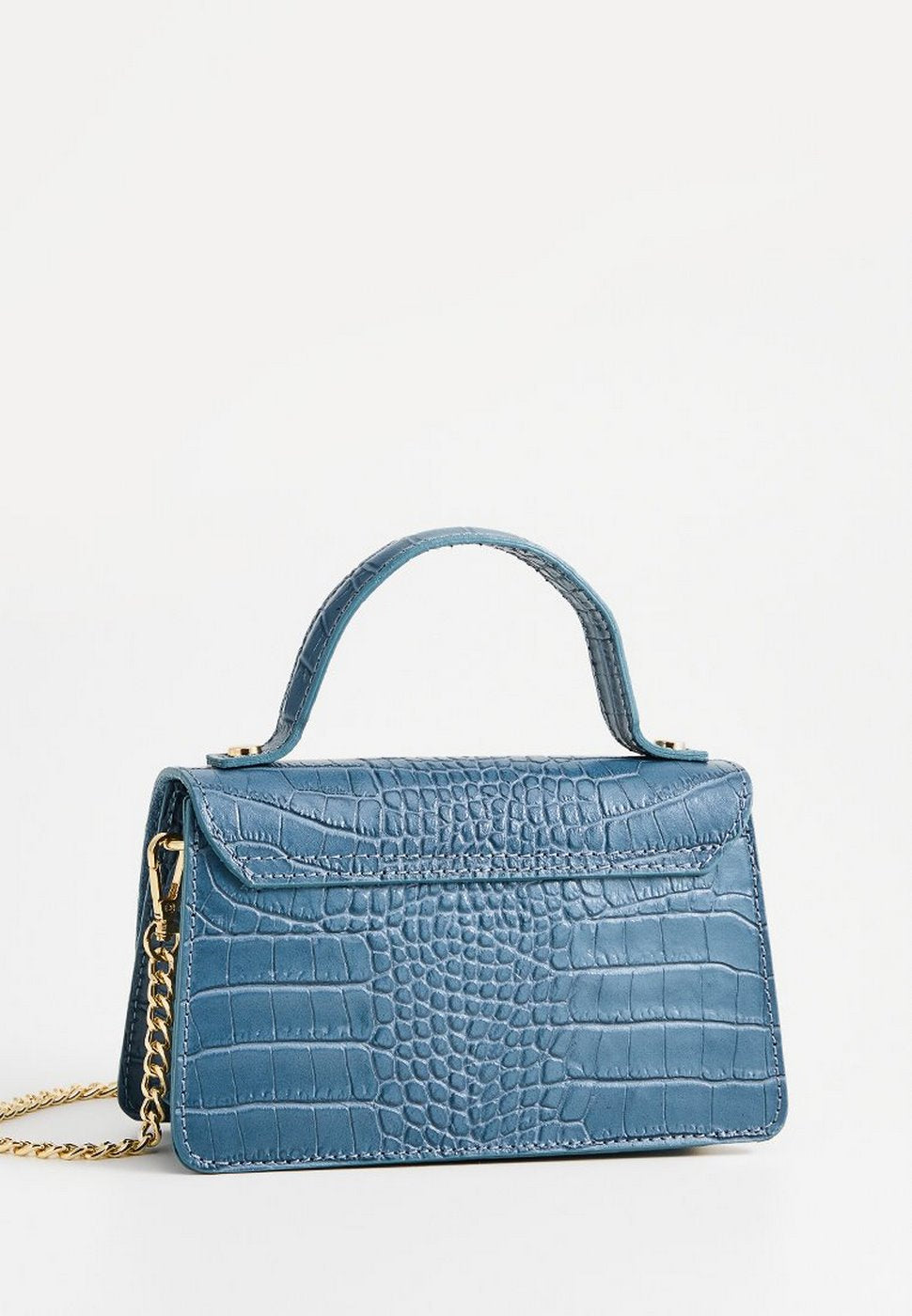 Sac À Main Lily Croco - Bleu