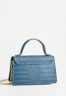 Bolso de mano Lily Croco - Azul