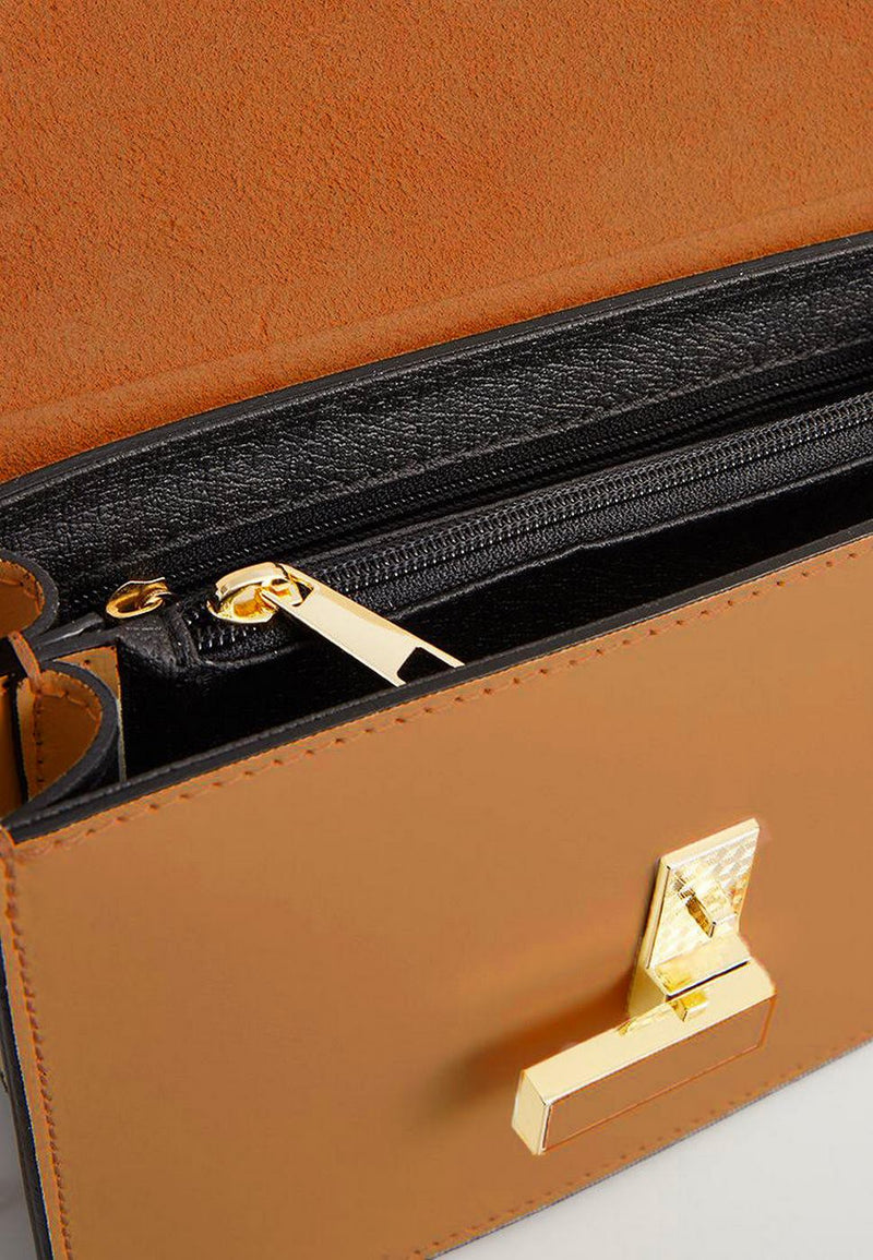 Sac À Bandoulière Mini Emma - Camel