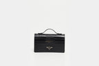 Bolso Bandolera Stacy Croco - Negro
