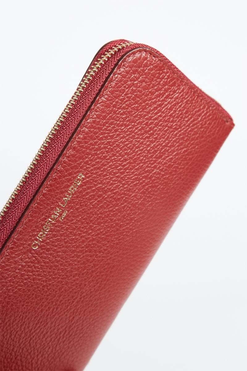 Portefeuille Hania - Rouge Fonce