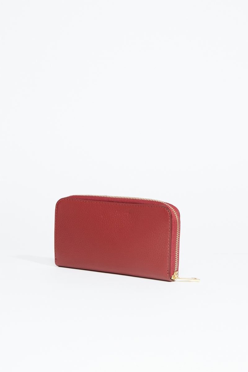 Portefeuille Hania - Rouge Fonce