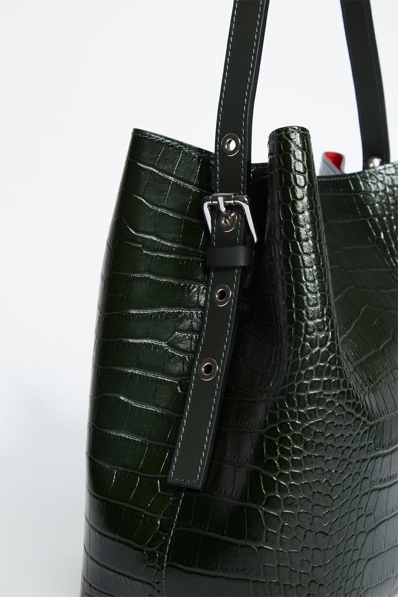 Sac À Main Lola Croco - Vert