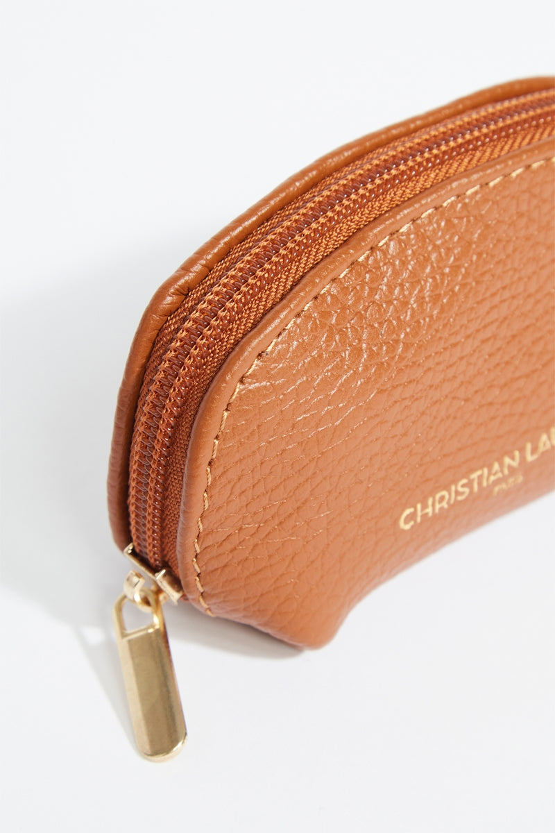 Porte-Monnaie Nika Croco - Camel