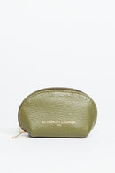 Nika Croco Coin Purse - Olive Green