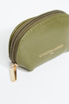 Porte-Monnaie Nika Croco - Vert Olive