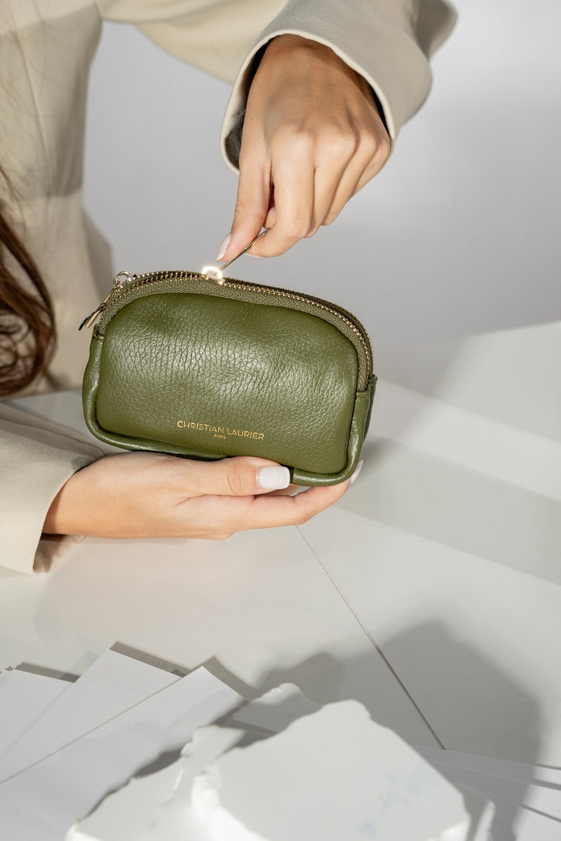 Porte-Monnaie Tamar - Vert Olive