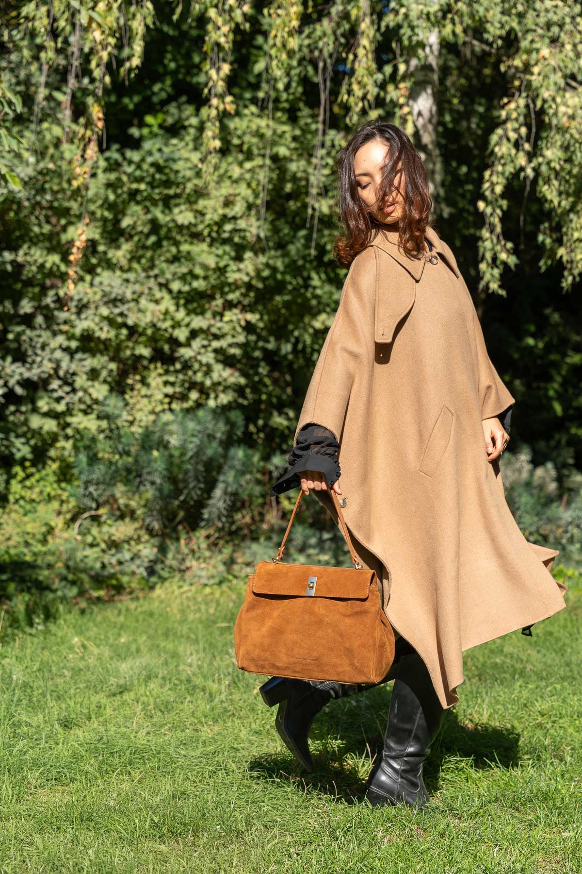 Skuldertaske Ami - Camel