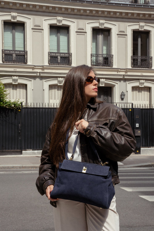 Sac Porte Epaule Ami - Bleu Marine