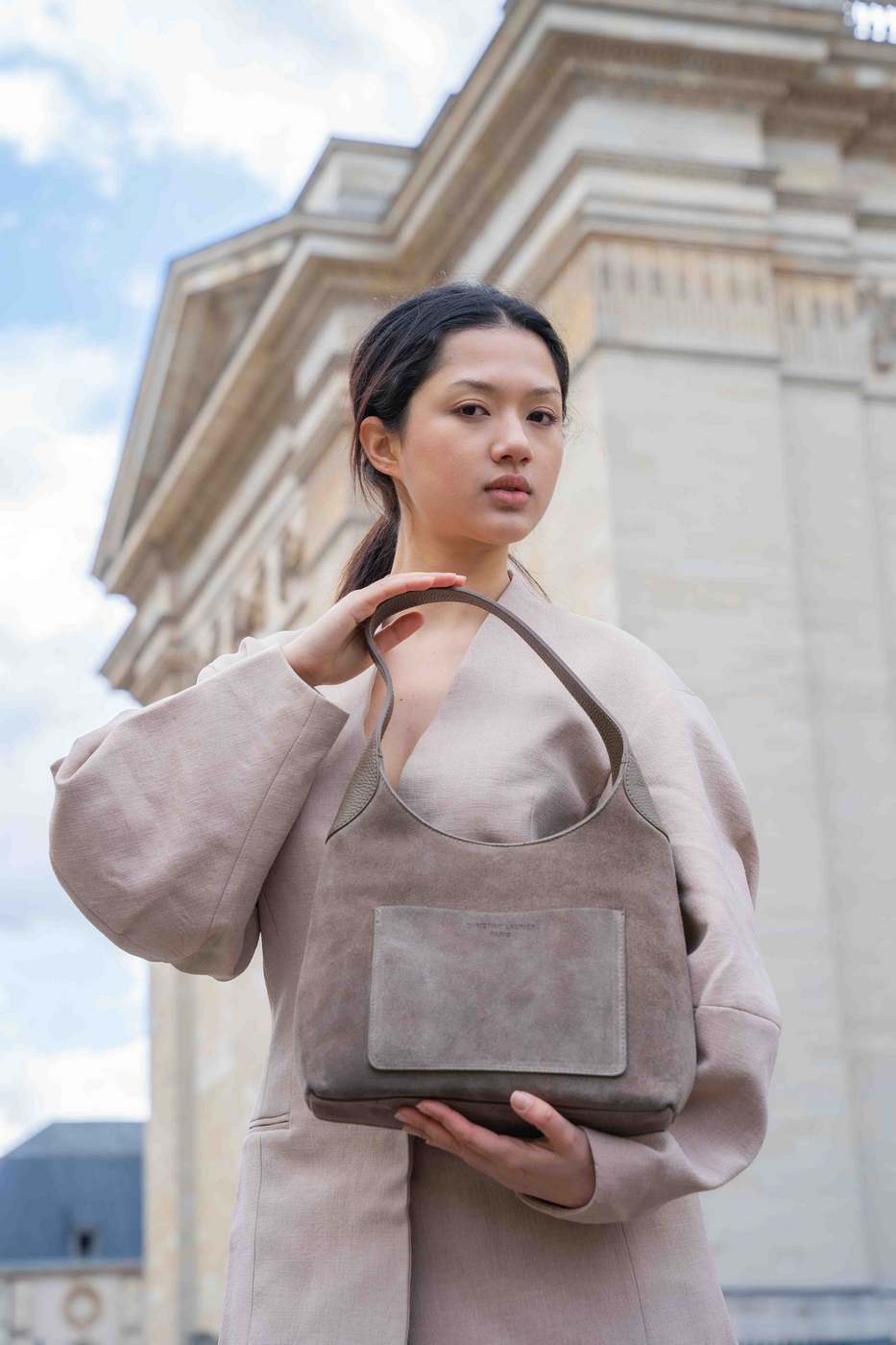 Sac Porte Epaule Calma - Taupe