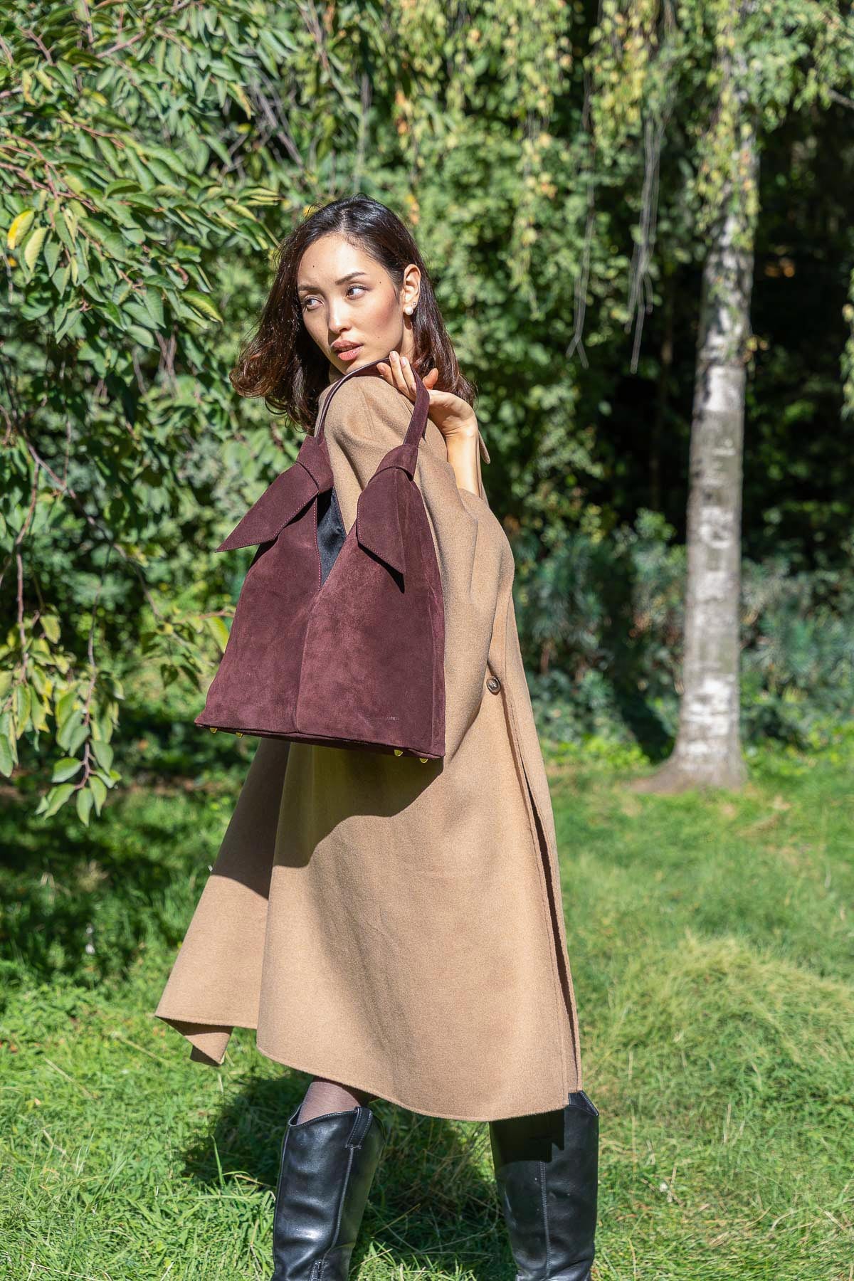 Sac Porte Epaule Elan - Bordeaux