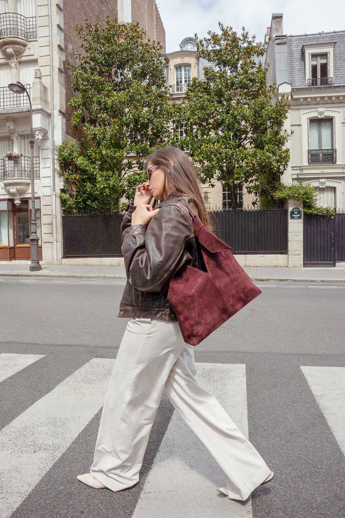 Sac Porte Epaule Elan - Bordeaux