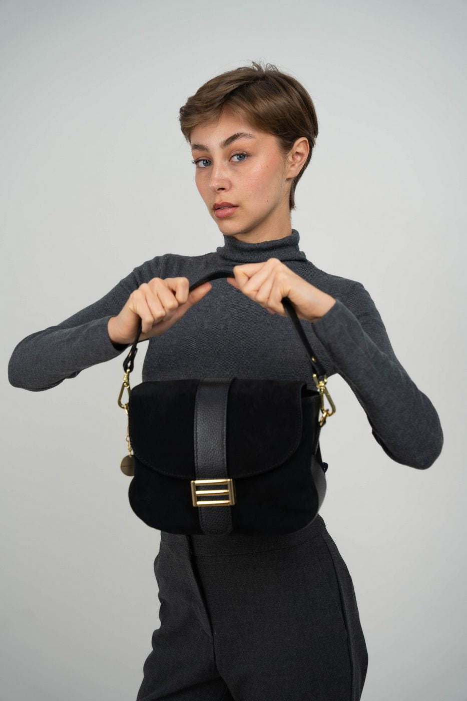 Bolso Bandolera Noche - Negro