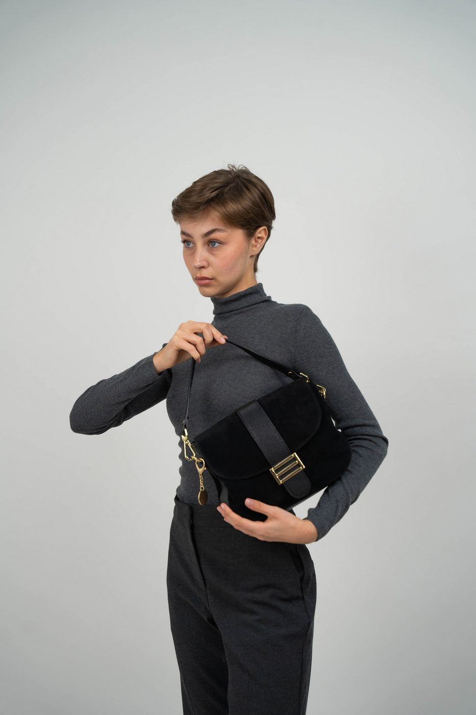 Bolso Bandolera Noche - Negro