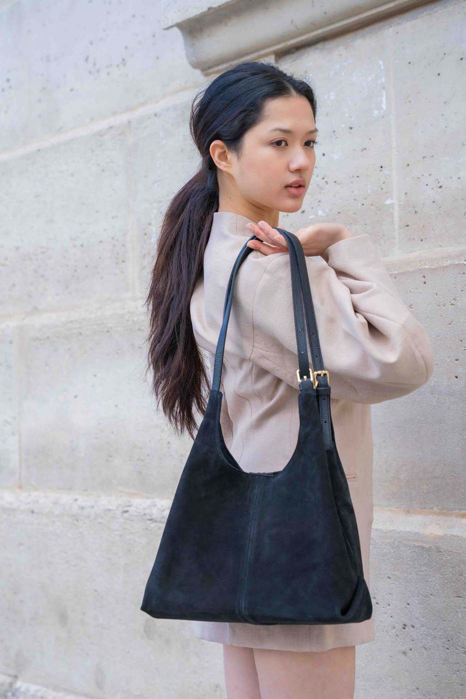 Bolso Al Hombro Sierra - Negro
