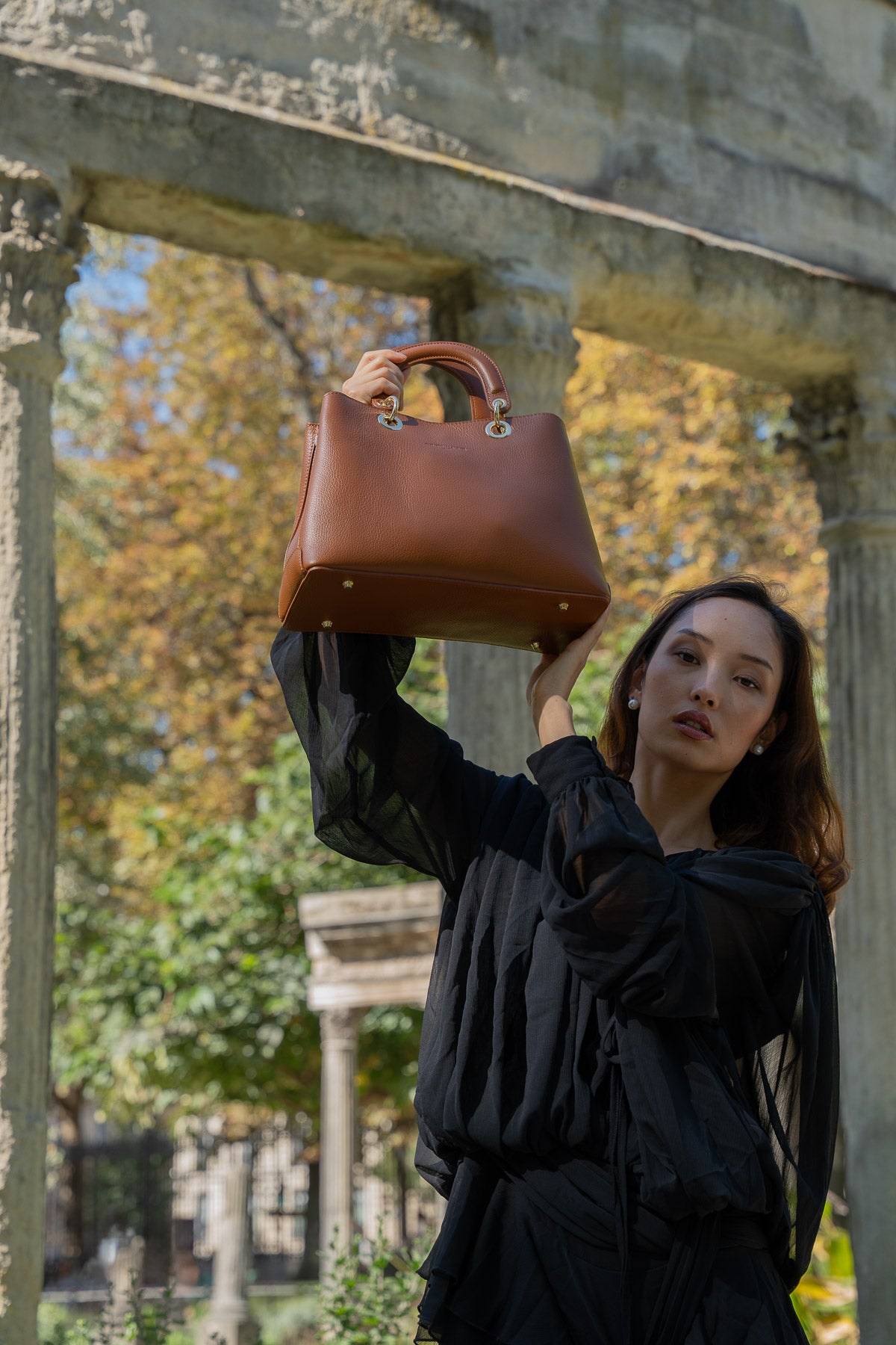 Borsa a Mano Silvia - Cammello