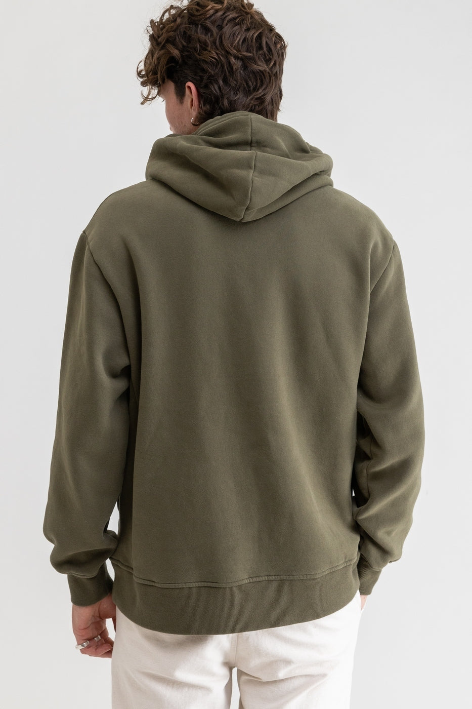 Sudadera Crew Fleece - Olive - Hombre