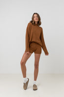 Rhythm - Short En Tricot Classique - Caramel - Femme