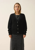 Cardigan Col V 6 Fils - Clara - Noir