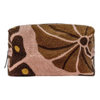 Embroidered Pattern Wash Bag - Pink