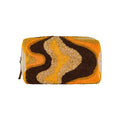 Trousse De Maquillage À Motifs Brodés - Jaune