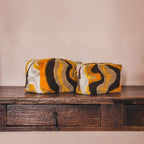 Trousse De Maquillage À Motifs Brodés - Jaune