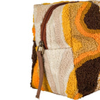 Trousse De Maquillage À Motifs Brodés - Jaune