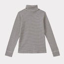 Claro gray/ecru striped jersey top - Caramel selection available on amaetc.com, eco-friendly concept store for children