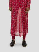 Jupe Cleo En Mousseline Imprimée Aquarium