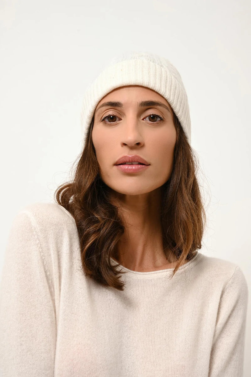 Bonnet 4 Fils - Cleo - Neige