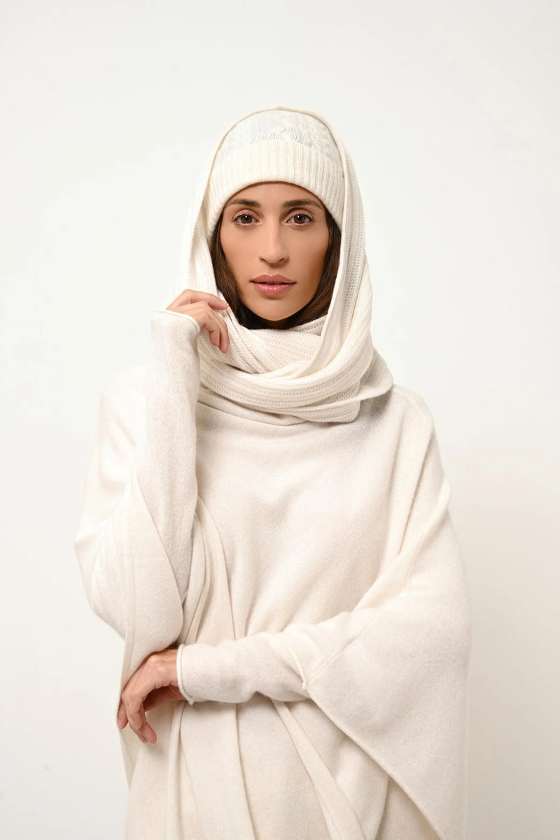 Bonnet 4 Fils - Cleo - Neige