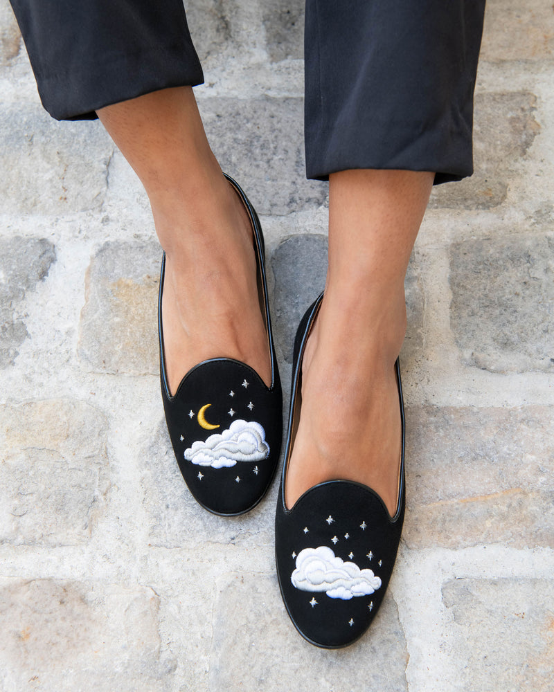 Slippers François - Noir - Femme