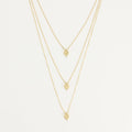 Collier Multi Rangs "Losange"  Or Jaune 375/1000