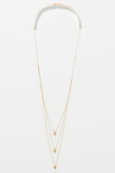 Collier Multi Rangs "Losange"  Or Jaune 375/1000