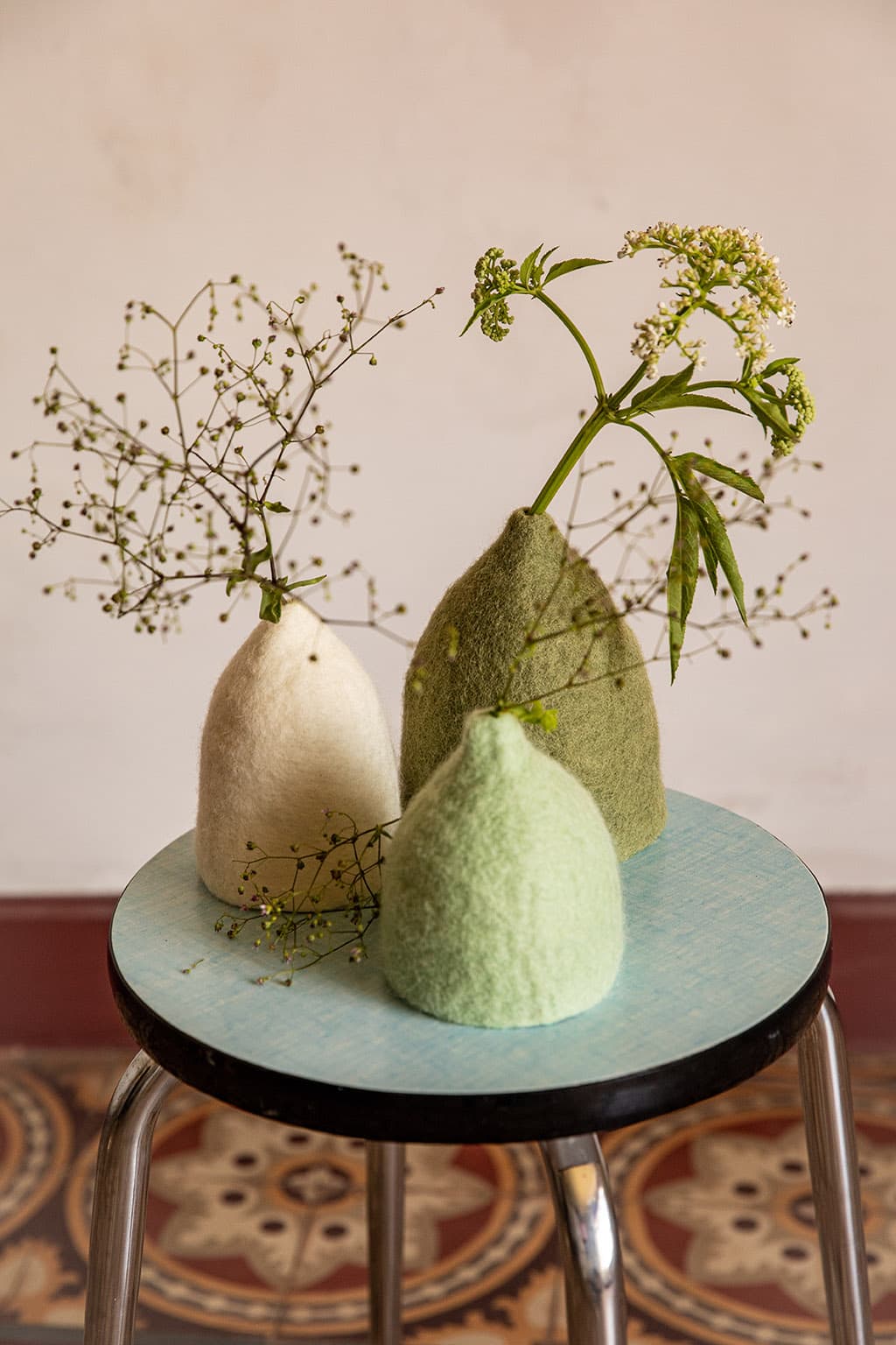 Set 3 Vases Clochettes - Harmonie Sauge