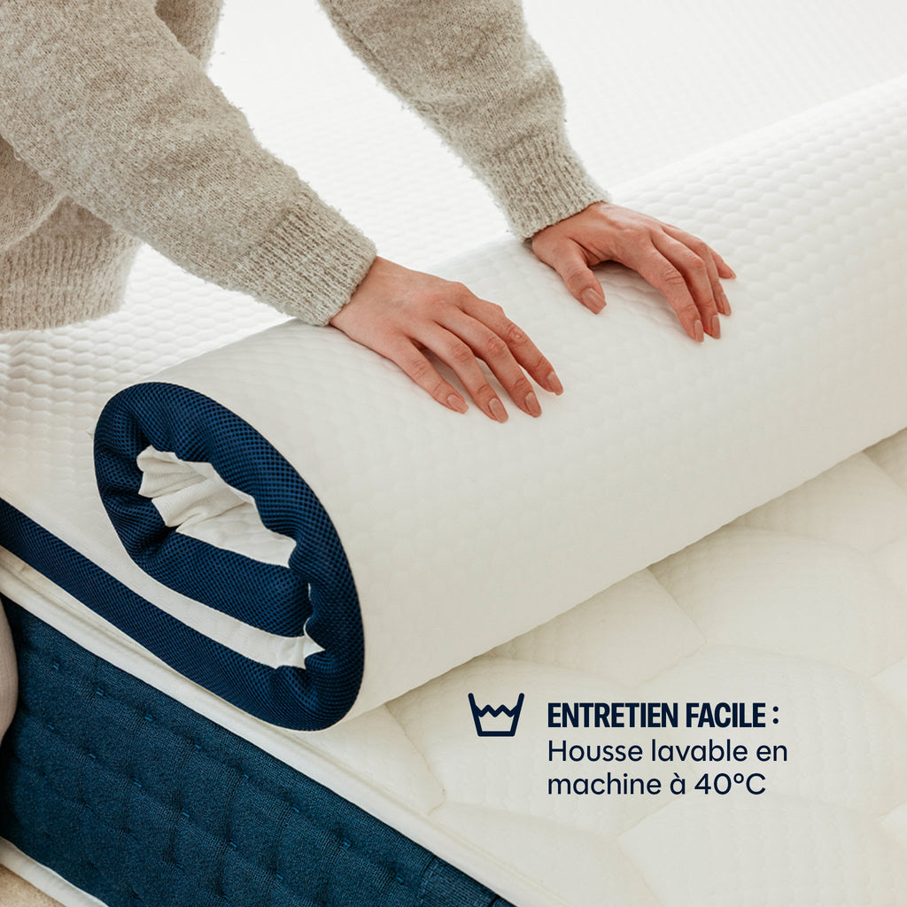 Surmatelas Cloudy - mémoire de forme - 5cm