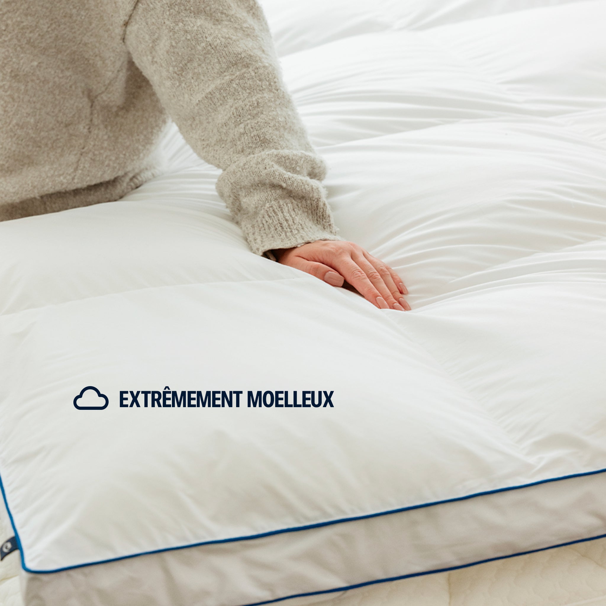 Surmatelas Cloud - fibre de polyester - 5cm
