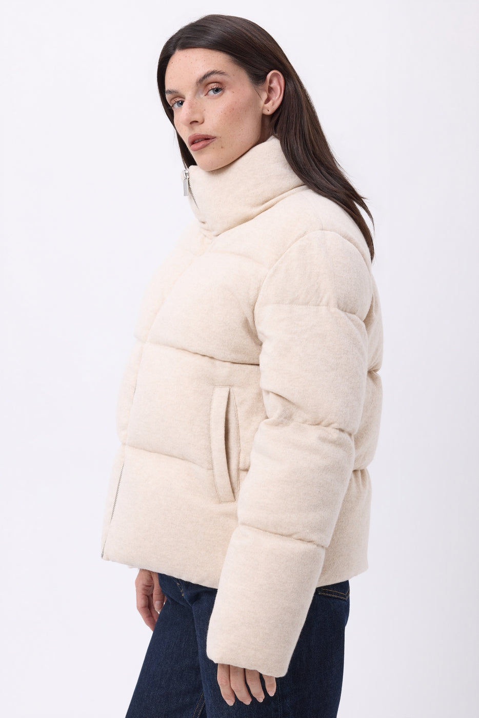 Doudoune Manches Longues Cloud - Beige - Femme