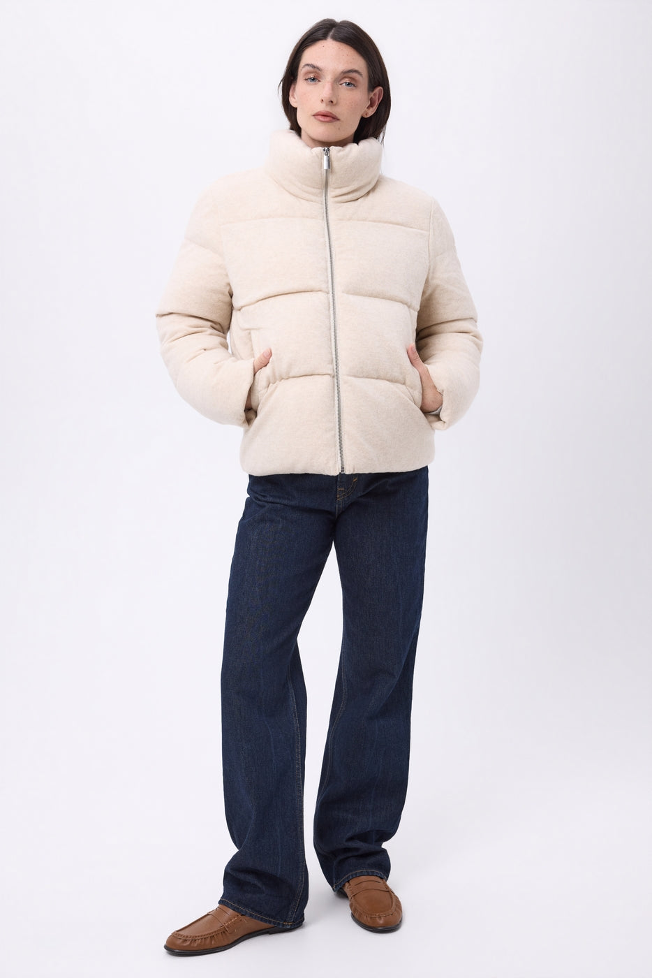 Doudoune Manches Longues Cloud - Beige - Femme