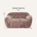 Canapé 2 Places En Fausse Fourrure